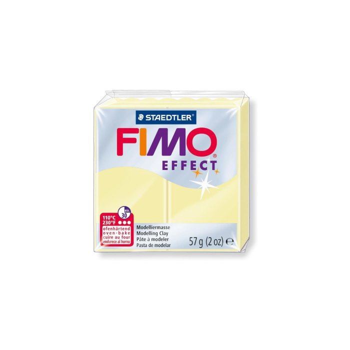 FIMO EFFECT modelovacia hmota - na vypálenie - 57 g - pastelovo vanilková