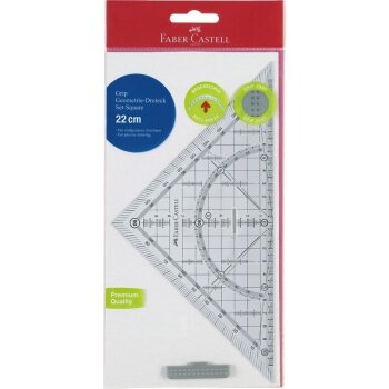 FABER-CASTELL Geometriedreieck GRIP groß, mit Griff