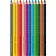 FABER-CASTELL trojhranné farbičky JUMBO GRIP - 12ks - rôzne farby
