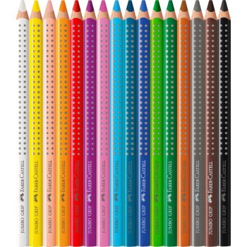 FABER-CASTELL trojhranné farbičky Jumbo GRIP - 16...