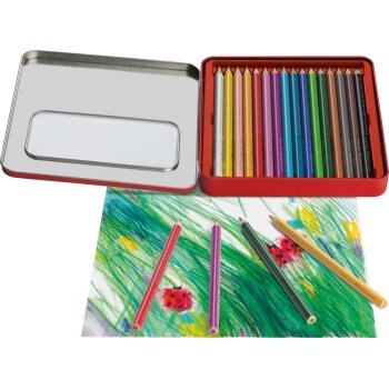 FABER-CASTELL trojhranné farbičky Jumbo GRIP - 16 rôznych farieb