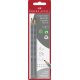 FABER-CASTELL ceruzka Jumbo GRIP - B - strieborná - 2 ks súprava