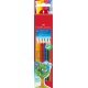 FABER-CASTELL Dreikant-Buntstifte Colour GRIP, 6er Etui