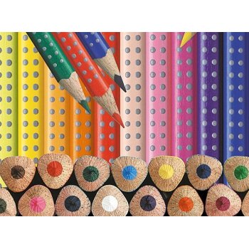 FABER-CASTELL trojhranné farbičky - Colour GRIP - 24 rôznych fareb