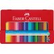 FABER-CASTELL Dreikant-Buntstifte Colour GRIP, 36er Metall Etui