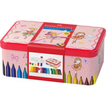 FABER-CASTELL Fasermaler CONNECTOR PEN, 33er Ballerinabox