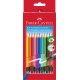 FABER-CASTELL Buntstifte radierbar, 12er Kartonetui