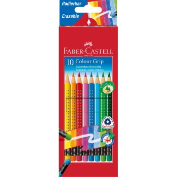 FABER-CASTELL trojhranné farbičky s farebnou gumou...