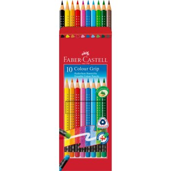 FABER-CASTELL trojhranné farbičky s farebnou gumou...