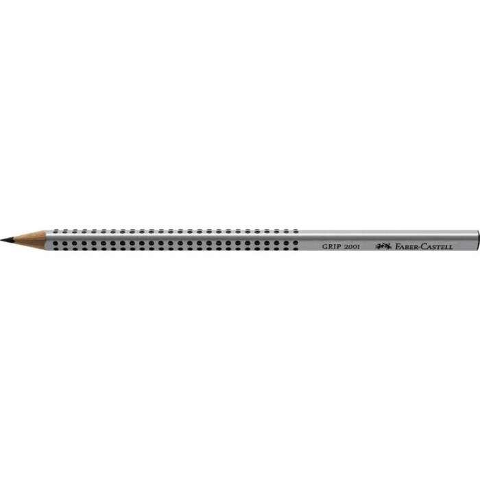 FABER-CASTELL Bleistift GRIP 2001 2B silber