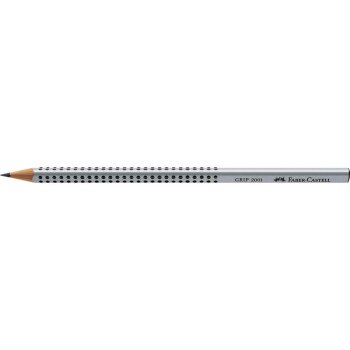 FABER-CASTELL ceruzka GRIP 2001 H - strieborná s...