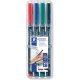 STAEDTLER Lumocolor 314 permanent Universalstifte 1,0 od. 2,5mm 4er Box