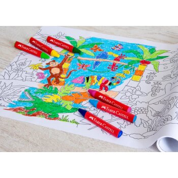 FABER-CASTELL trojhranné voskovky Jumbo, 12 ks v...