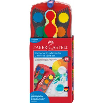 FABER-CASTELL vodové farby CONNECTOR - 24 farieb