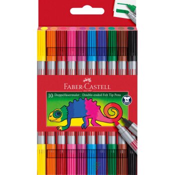 FABER-CASTELL obojstranné fixky - 10 rôznych...