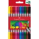 FABER-CASTELL Doppelfasermaler, 10er Etui