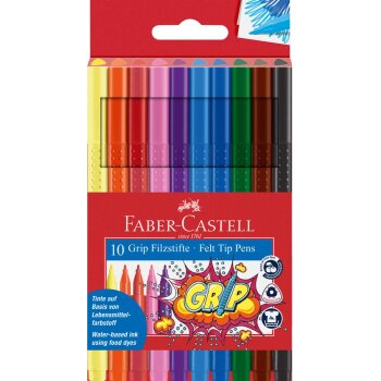 FABER-CASTELL fixky GRIP COLOUR MARKER - 10  farebné