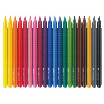 FABER-CASTELL fixky GRIP COLOUR MARKER - 20 ks v puzdre