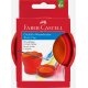 FABER-CASTELL nádobka na vodu na štetce CLIC & GO - červená