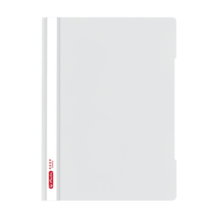 herlitz Schnellhefter "Quality", DIN A4, PP-Folie, grau