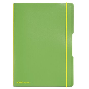 herlitz my.book flex Notizheft A4 2 x 40 Blatt liniert/kariert hellgrün