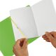 herlitz my.book flex Notizheft A4 2 x 40 Blatt liniert/kariert hellgrün