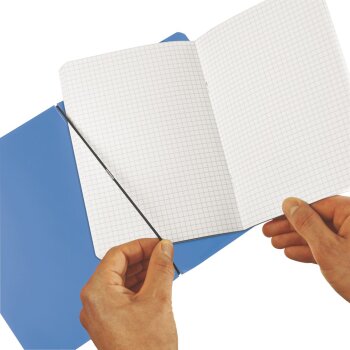 herlitz my.book flex, poznámkový zošit, A5, 40 listov - štvorčekový - Color Blocking - modrý