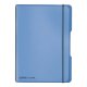 herlitz my.book flex, poznámkový zošit, A5, 40 listov - štvorčekový - Color Blocking - modrý