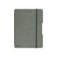 herlitz my.book flex Notizheft A5 40 Blatt kariert Leinencover grau