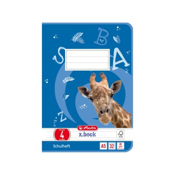 herlitz Schulheft x.book, DIN A5, Lineatur 4 / liniert 32...