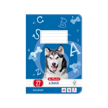 herlitz zošit x.book - A5 - linajkovanie 27 /...