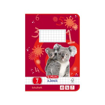 herlitz Schulheft x.book, DIN A5, Lineatur 7 / kariert 16...