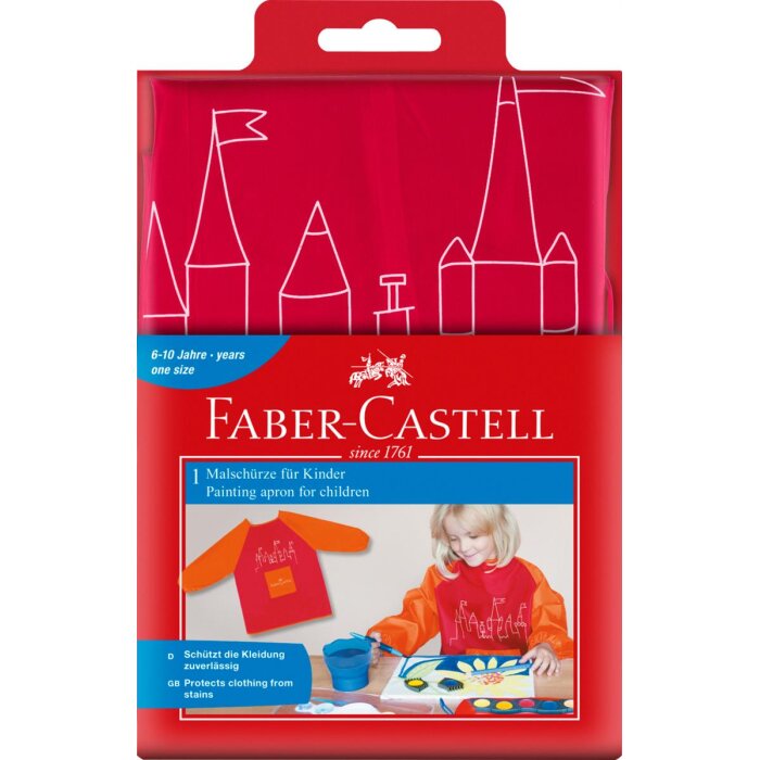 FABER-CASTELL Malschürze rot