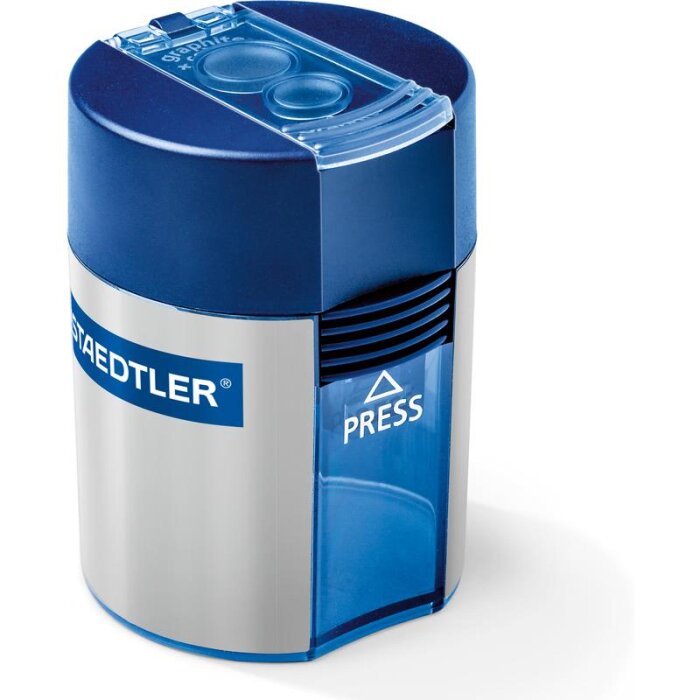 STAEDTLER 512 Doppelspitzer silber-blau, rund