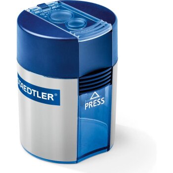 STAEDTLER 512 Doppelspitzer silber-blau, rund