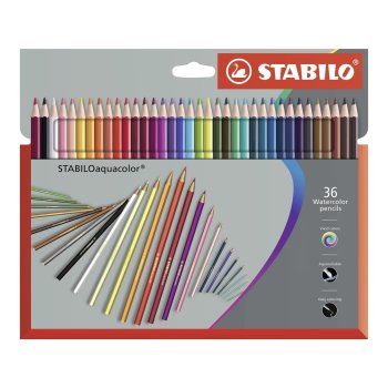 STABILO aquacolor - akvarelové farbičky - 36...