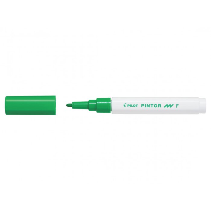 PILOT akrylový popisovač  PINTOR, jemný (0,7mm) - bledozelený