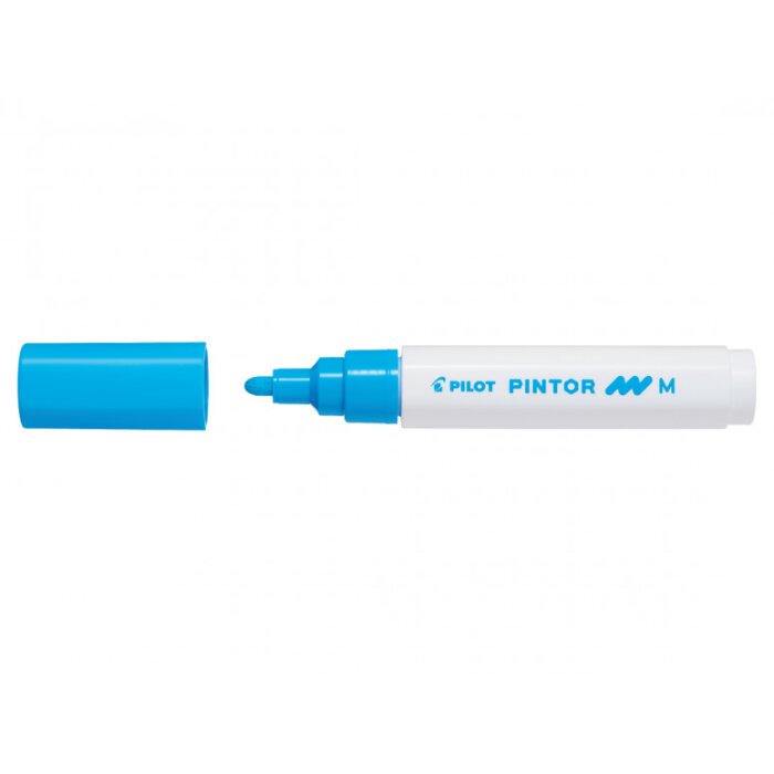 PILOT akrylový popisovač  PINTOR, stredný (1,4mm) - bledomodrý