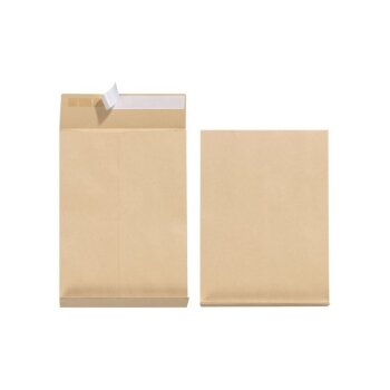 herlitz Faltenversandtasche, DIN B4, ohne Fenster, braun...