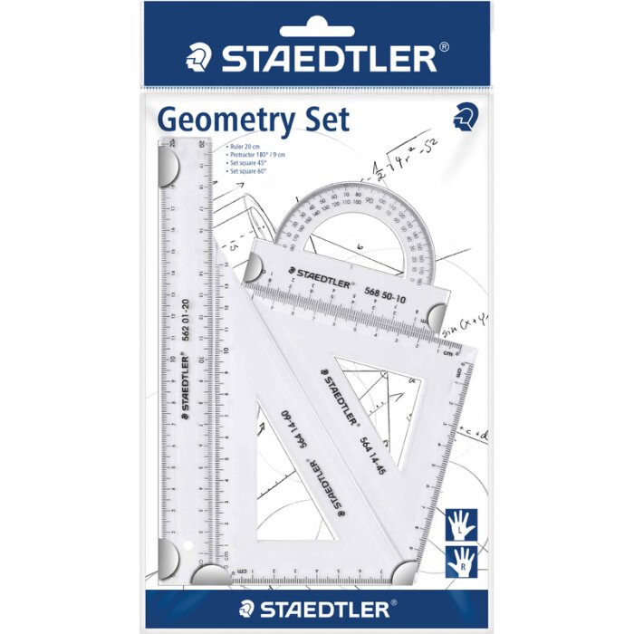 STAEDTLER Geometrie Schulset klein 4-teilig