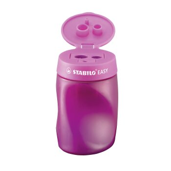 STABILO EASYsharpener 3v1 - ergonomické strúhadlo pre ľavákov - ružové