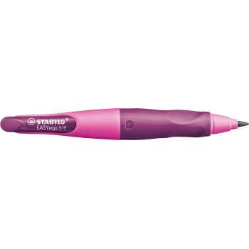 STABILO EASYergo 3.15 - ergonomická mechanická ceruzka pre ľavákov - vrátane 1 hrubej HB tuhy a strúhadla - ružová / lila