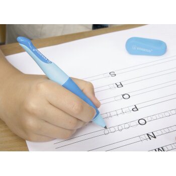 STABILO EASYergo 3.15 - ergonomická mechanická ceruzka pre ľavákov - vrátane 1 hrubej HB tuhy a strúhadla - ružová / lila