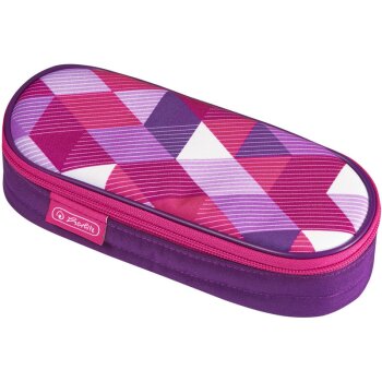 herlitz Schlamper-Etui "Pink Cubes", aus Polyester