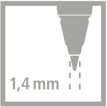 STABILO EASYergo 1.4 - ergonomická mechanická ceruzka pre pravákov - vrátane 3 tenkých túh v tvrdosti HB - tyrkysovo / neónovoružová