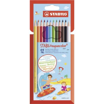 STABILO aquacolor - akvarelové farbičky - balenie...