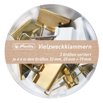 herlitz Vielzweckklammern Pure Glam 3 Größen...