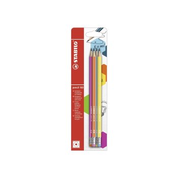 STABILO pencil 160 - ceruzka s gumou - tvrdosť HB - 4 ks...