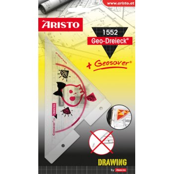 ARISTO Geodreieck® 16 cm transparent, mit...