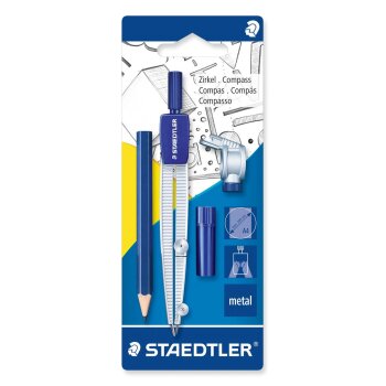 STAEDTLER 550 60 Schulzirkel mit Bleieinstz Blisterkarte
